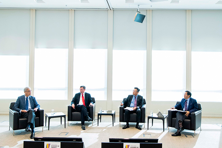 (From left) Professor Wei Shyy, Mr Andrew Weir, Mr Liu Che-Ning, Mr Carlson Tong